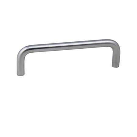 Crown 4-3/8" Wire Cabinet Pull with 4" Center to Center Satin Chrome Finish CHP355SC